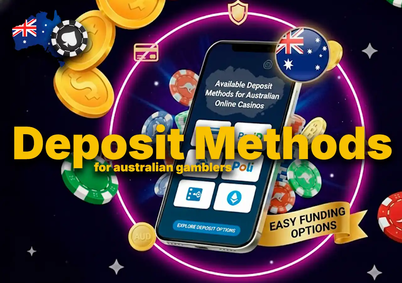 Available deposit methods for Australian online casinos